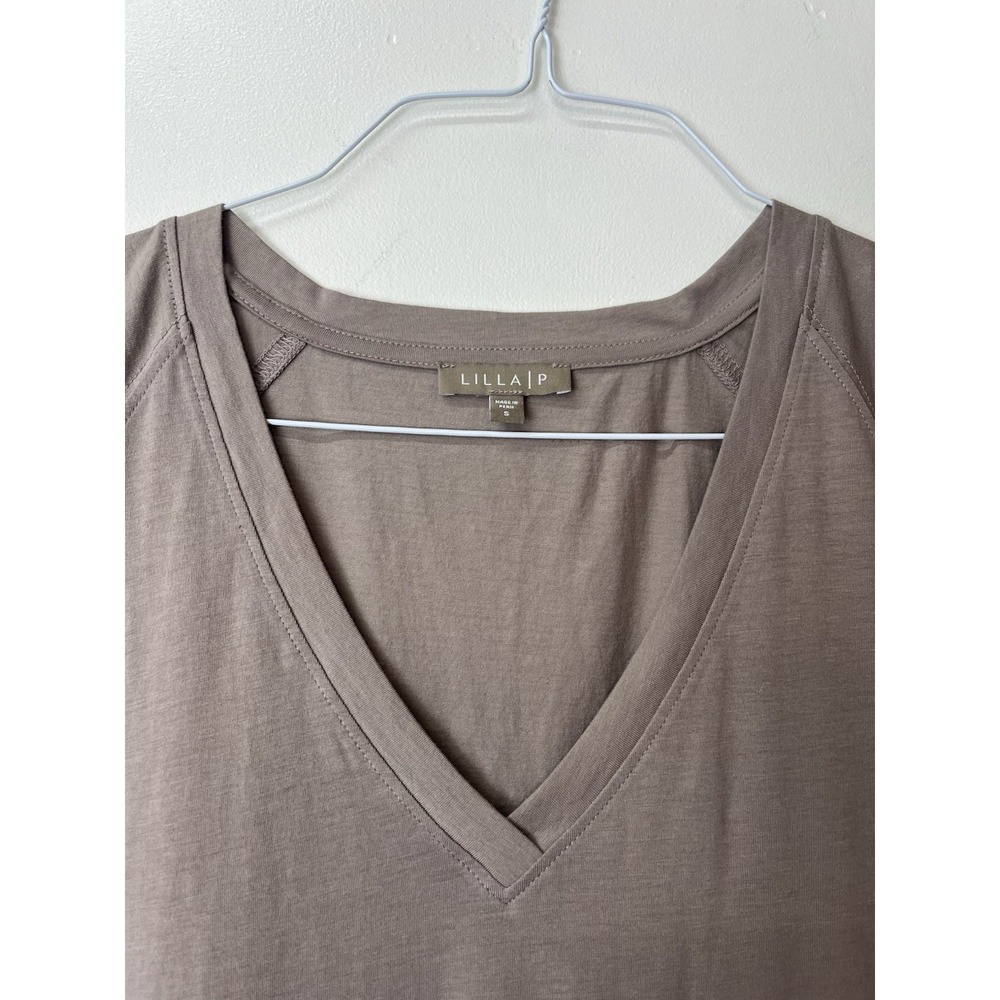 lilla p peruvian cotton brown T-shirt Small - Picture 2 of 4